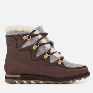Sorel Sneakchic Alpine Waterproof Brown /Gray Boot
